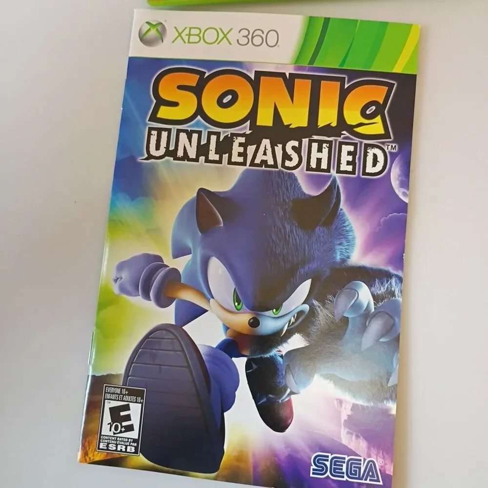 Sonic Unleashed Xbox 360 Complete With Manual CIB Microsoft